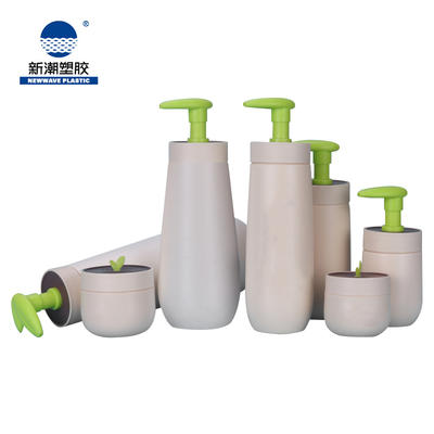 Latest Product Custom Design Cosmetic Plastic Bottle With Pump And Cream Jar For Baby Care Packaging