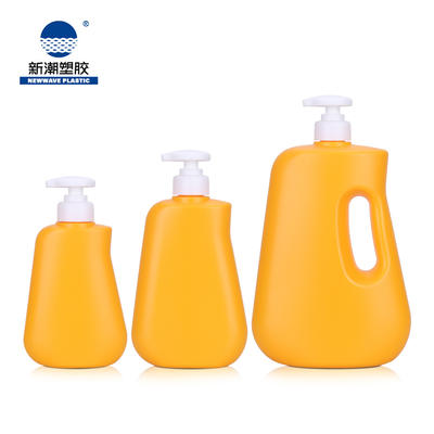 High Quality Custom Empty PE Plastic 310ml 480ml 1100ml Liquid Laundry Detergent Bottles