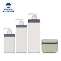 Wholesale Plastic Custom Cosmetic Packaging Bottle And Jar For Shampoo Hair Care 300 ml 500 ml 750 ml