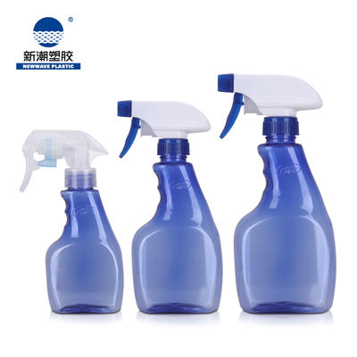 Manufacturer Customized 230ml 350ml 500ml Spray Gun PET Bottles For Collar Cleaner And Kitchen Cleaner